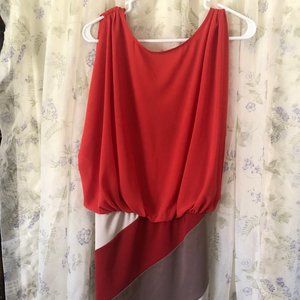 Backless Orange Dress